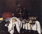HEDA, Willem Claesz. Still-Life with Pie, Silver Ewer and Crab sg china oil painting artist